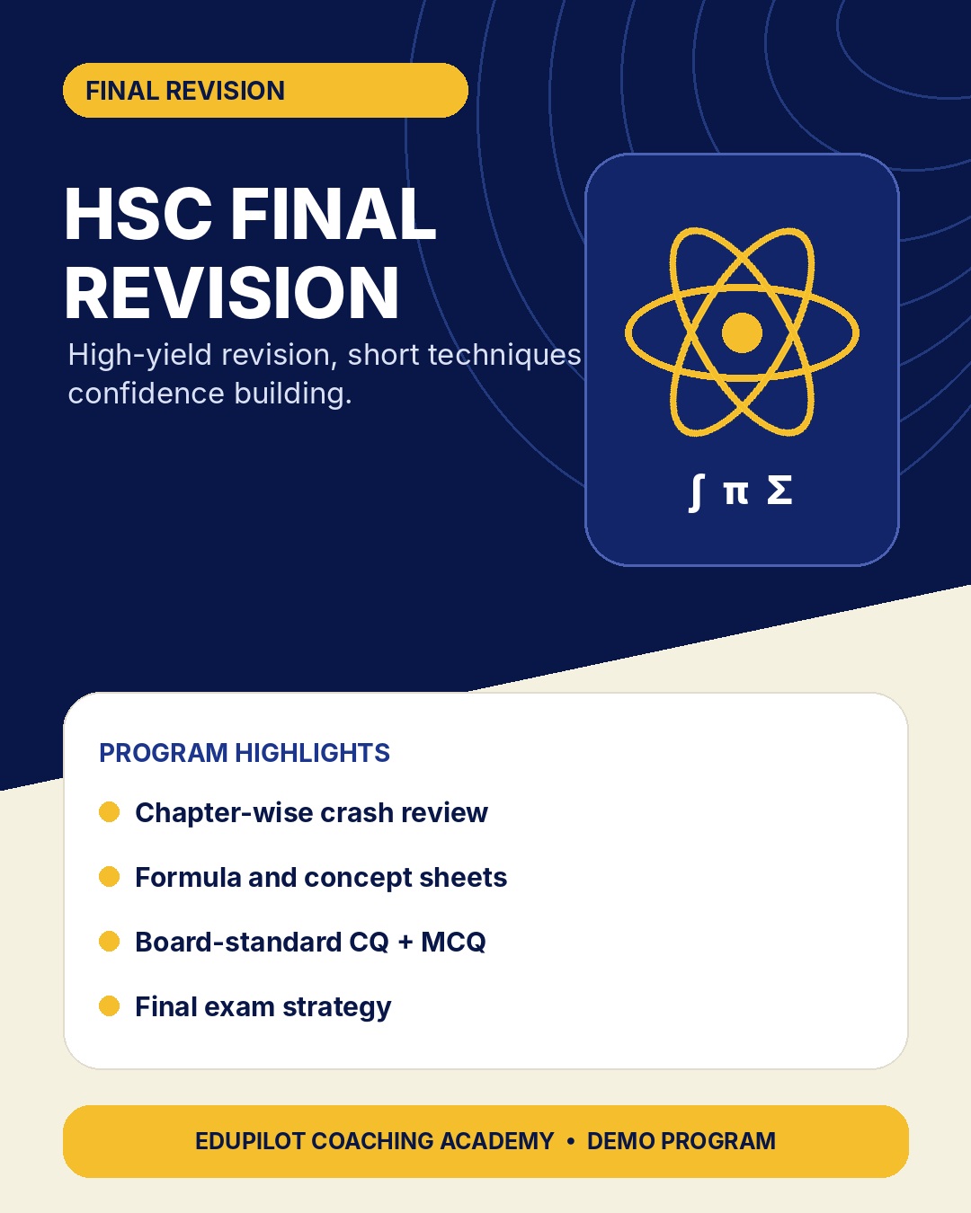 HSC Revision Marathon Schedule Published