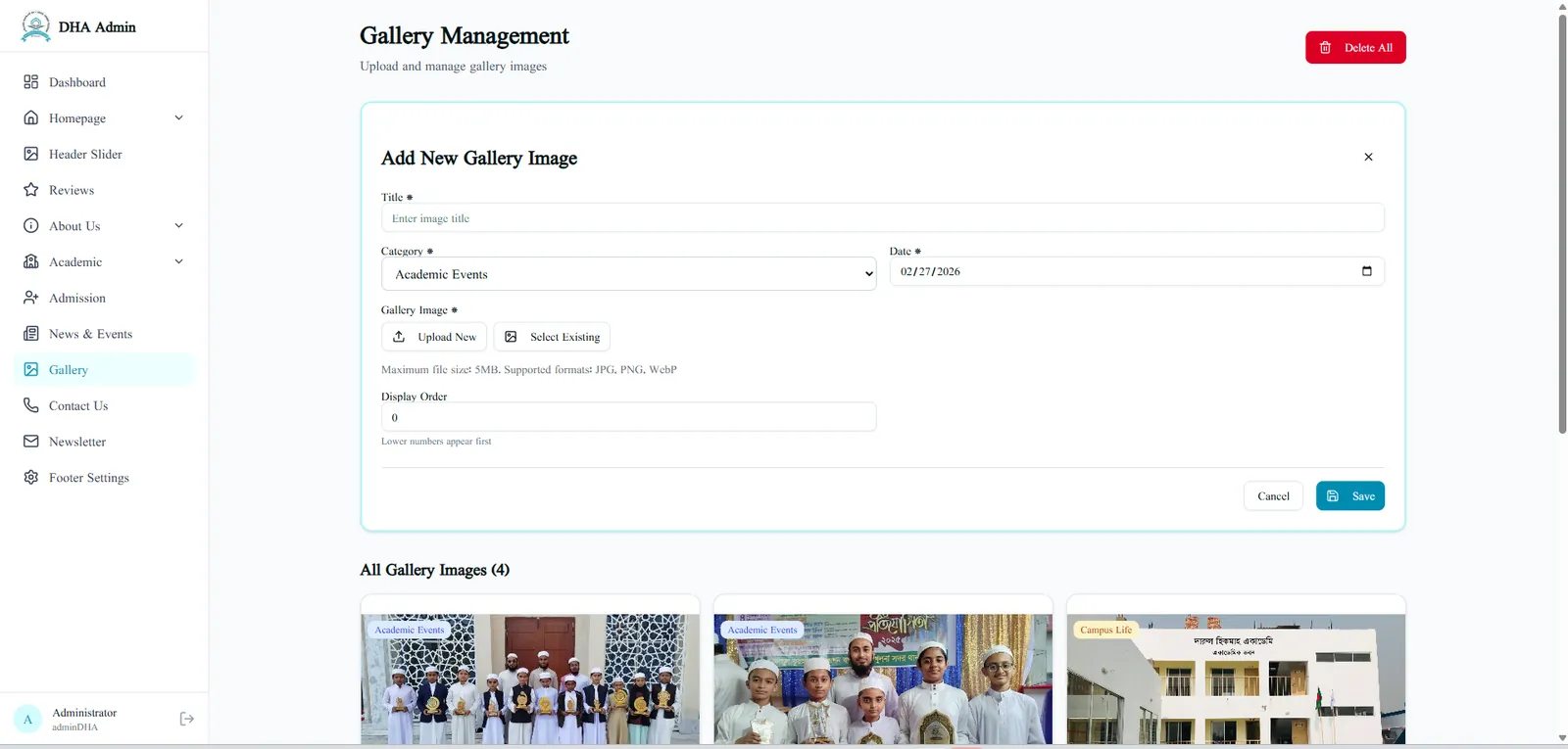 Gallery Management