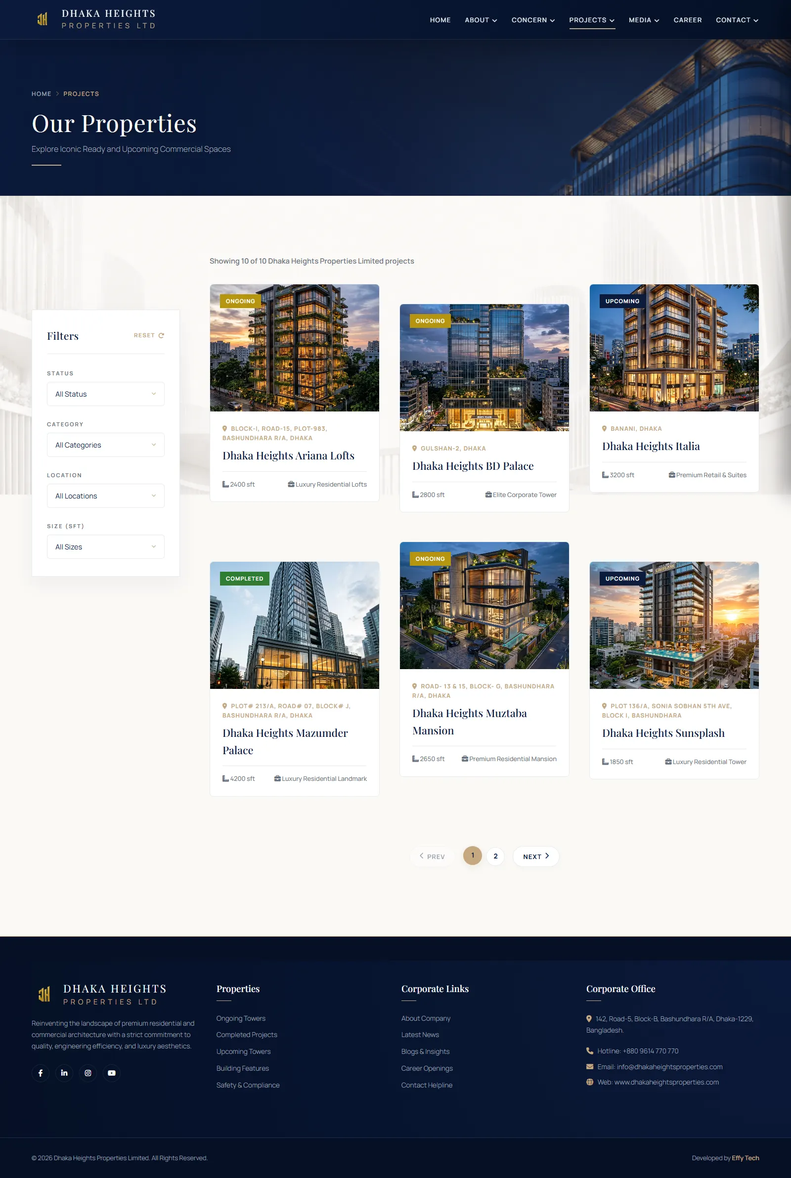 Properties Listing (Full Page)