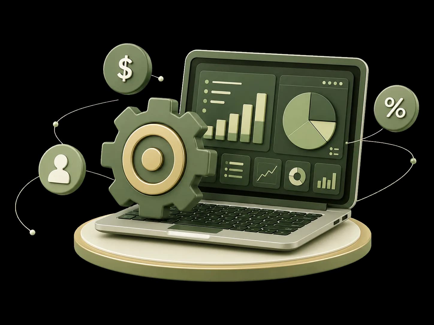 3D business operations and analytics system