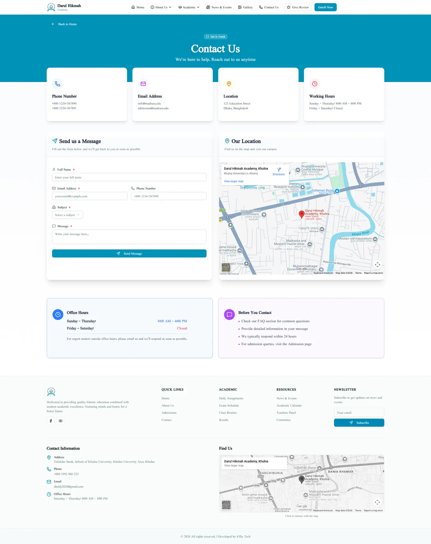Contact & Location